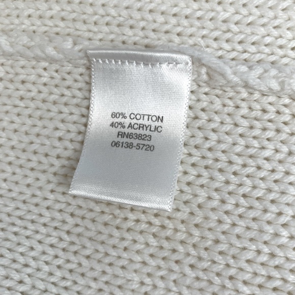 Beautiful cream colored knit cardigan sweater, Christopher and Banks size Medium - Picture 7 of 15